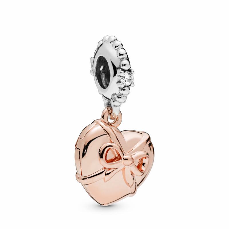 Pandora Australia Rose™ Brazillian Heart Dangle Charm | IKWEDN857